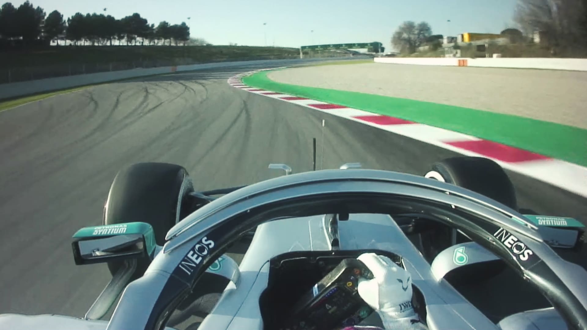 ONBOARD Lewis Hamilton Sets Fastest Time In Day 1 Of Pre Season