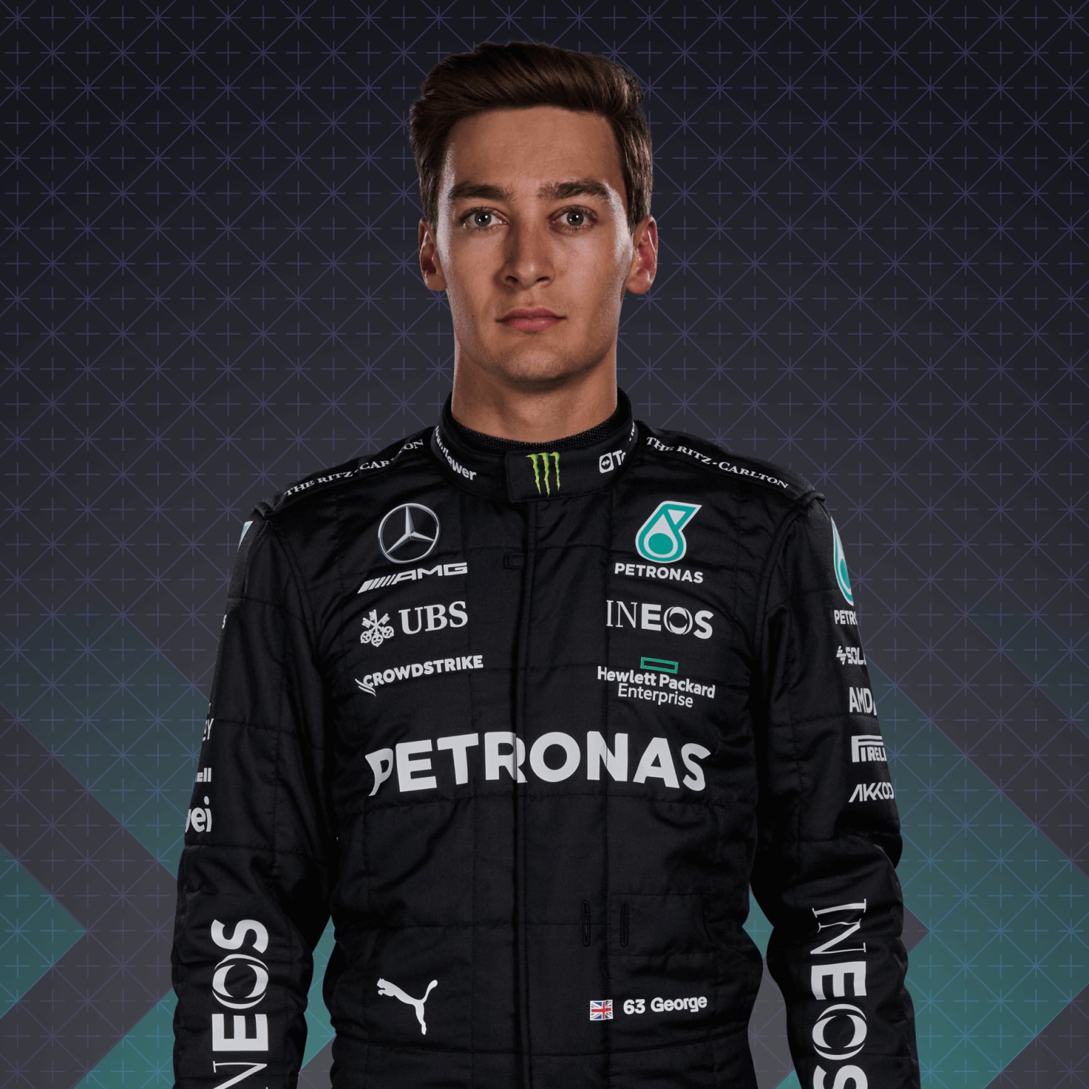 George Russell F1 Driver For Mercedes