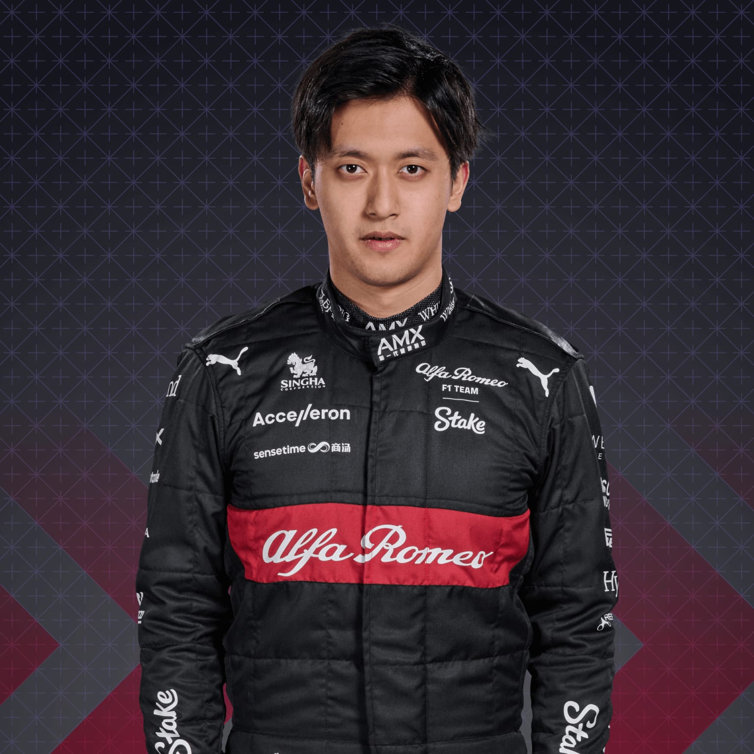 Zhou Guanyu F1 Driver for Alfa Romeo