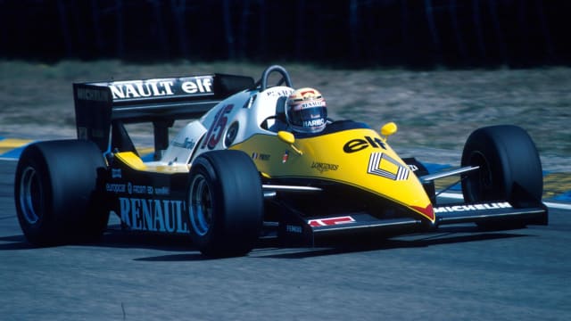 British racing car Brabham BT52 is a grand prix 1983 racing car