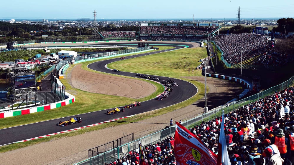 Corrida do GP do Japão de 1 do grid de largada da F2022 no circuito de