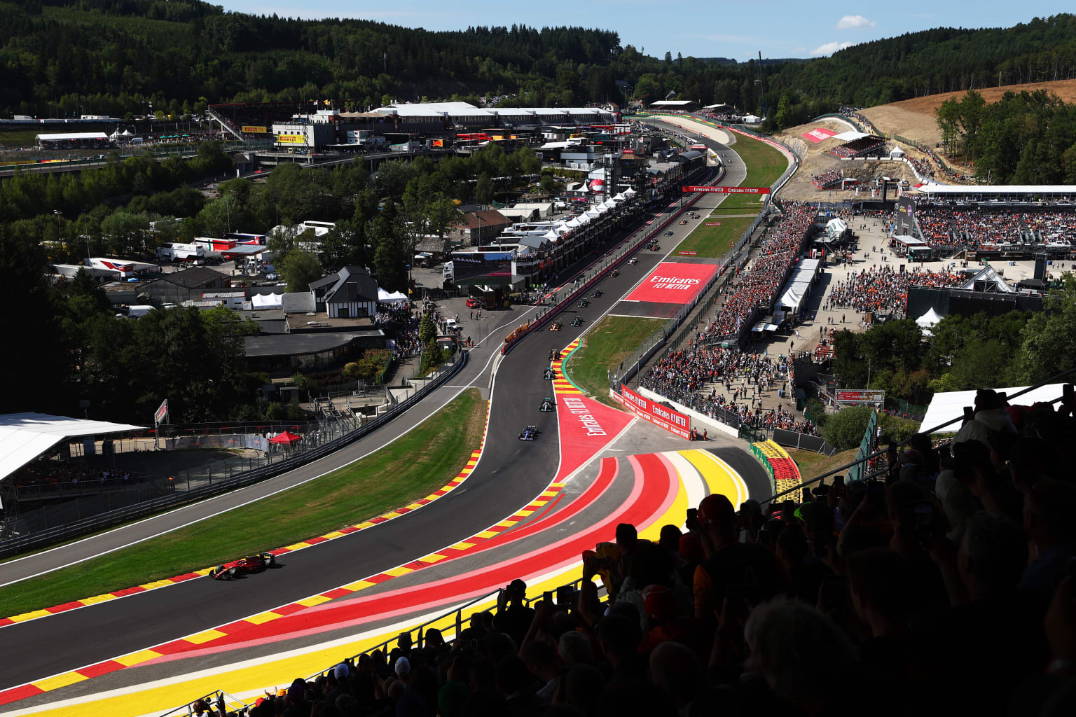 Spa-Francorchamps, Belgium. 27th July, 2023. #44 Lewis Hamilton (GBR,  Mercedes-AMG Petronas F1 Team), F1 Grand Prix of Belgium at Circuit de  Spa-Francorchamps on July 27, 2023 in Spa-Francorchamps, Belgium. (Photo by  HIGH