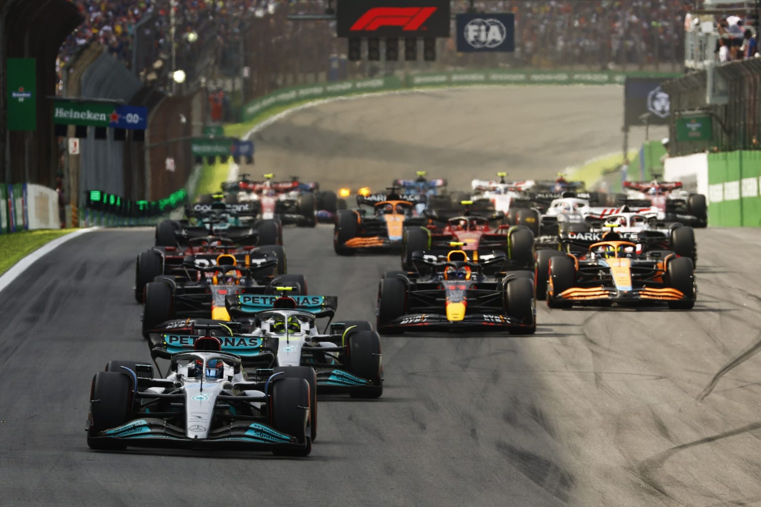 Starting grid for the 2023 F1 Brazilian Grand Prix