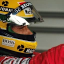 Senna's helmet is easily one of the most recognisable objects in the sport. Swipe for more images