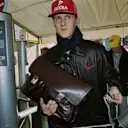 Michael Schumacher wearing Nike during their partnership years