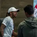 Lewis will often visit Gabriel Medina when in Brazil