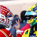 Oscar Piastri also donned a Senna-inspired helmet at Monaco in 2024