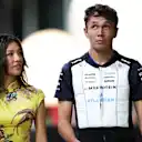 Lily Muni he brought a pop of colour to the paddock on Sunday