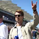 Glen Powell truly immersed himself into the weekend, even joining the grid walk on Sky Sports. Swipe for more images