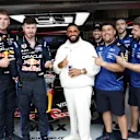 DJ Khaled was a popular addition to the Red Bull garage