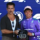 Colin Farrell was on Pole Position award duty with polesitter Kimi Antonelli
