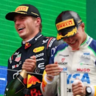 ZANDVOORT, NETHERLANDS - AUGUST 31: Second placed Max Verstappen of the Netherlands and Oracle Red