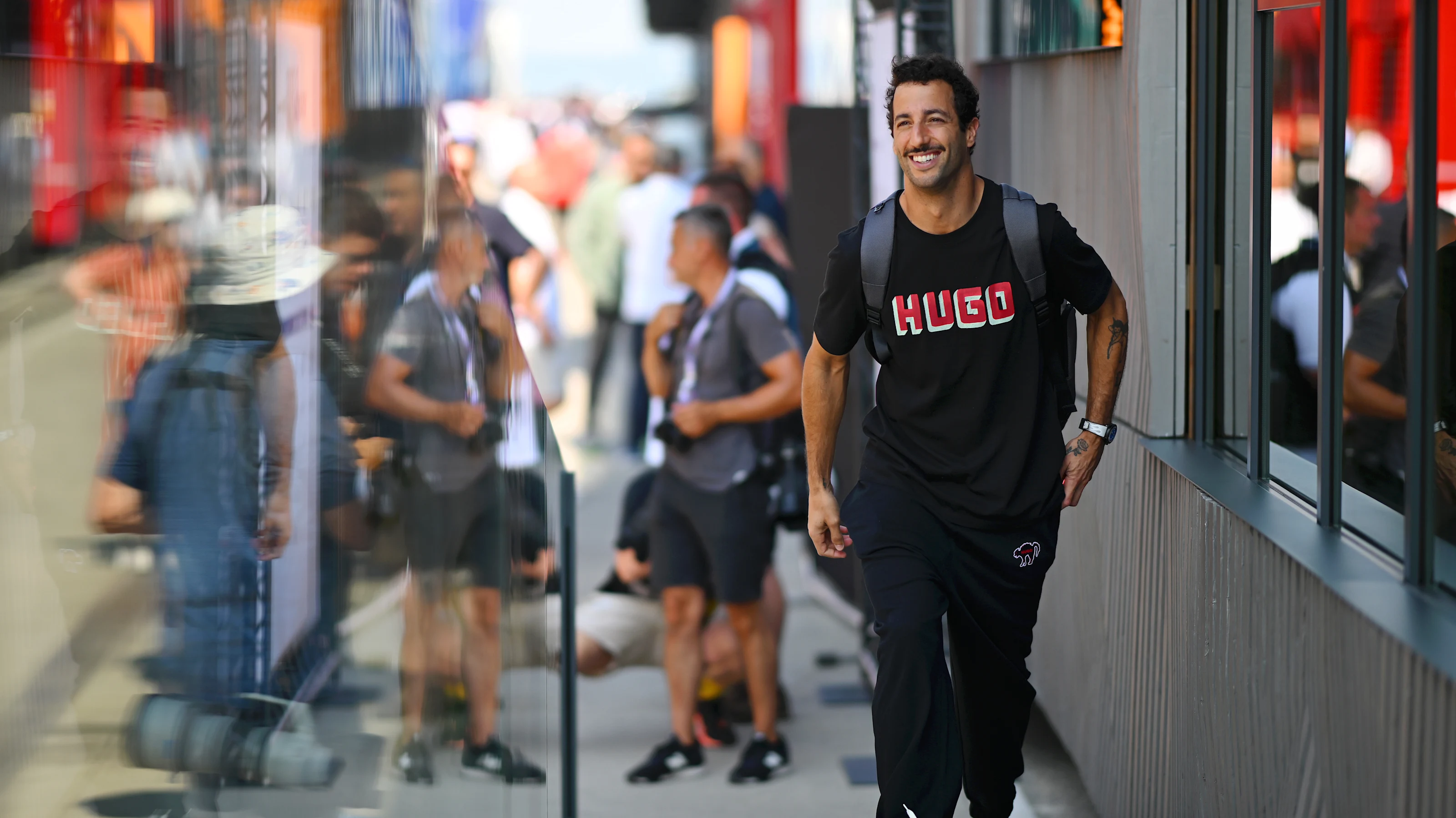 BUDAPEST, HUNGARY - JULY 19: Daniel Ricciardo of Australia and Visa Cash App RB walks in the