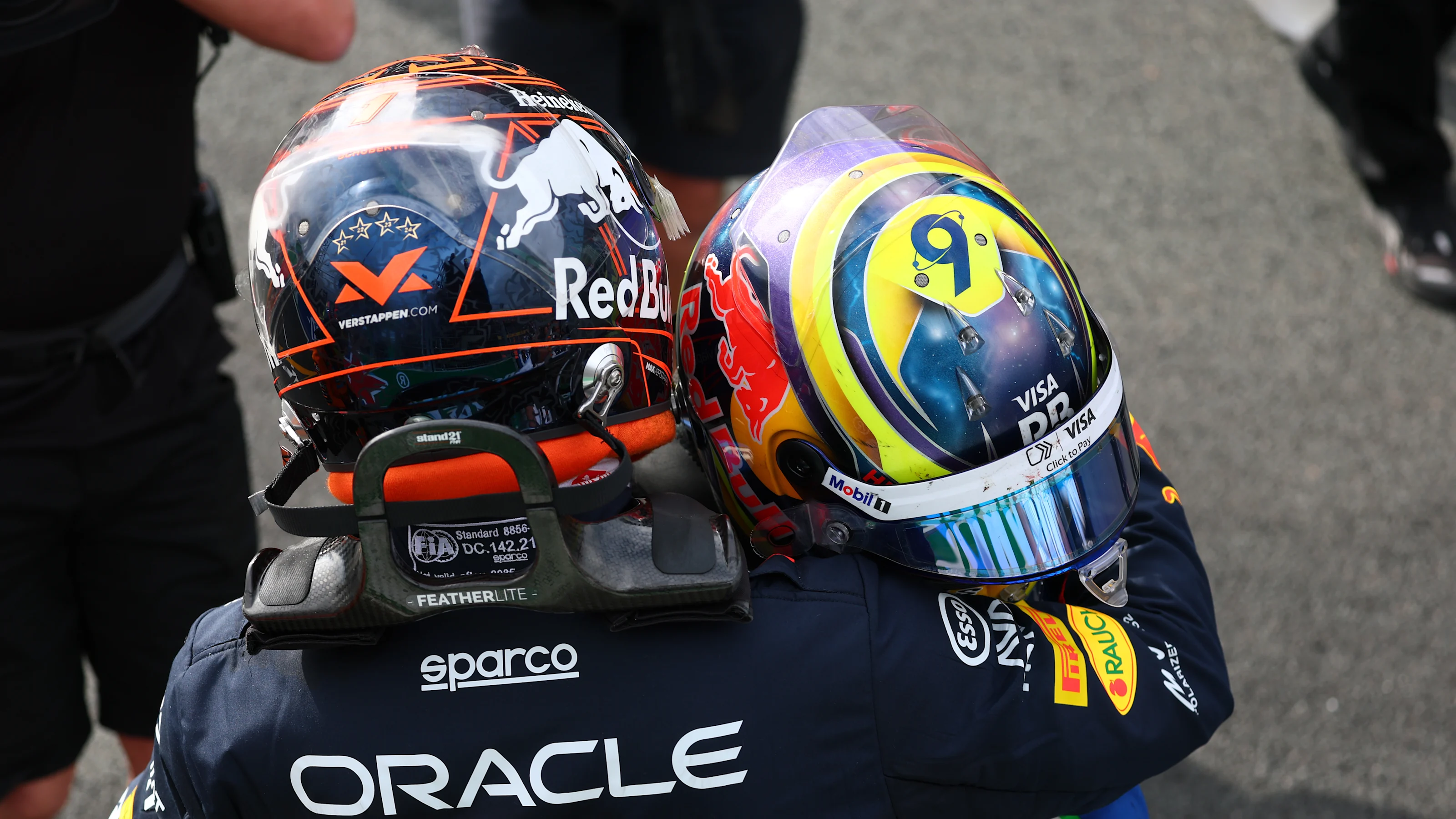 ZANDVOORT, NETHERLANDS - AUGUST 31: Second placed Max Verstappen of the Netherlands and Oracle Red