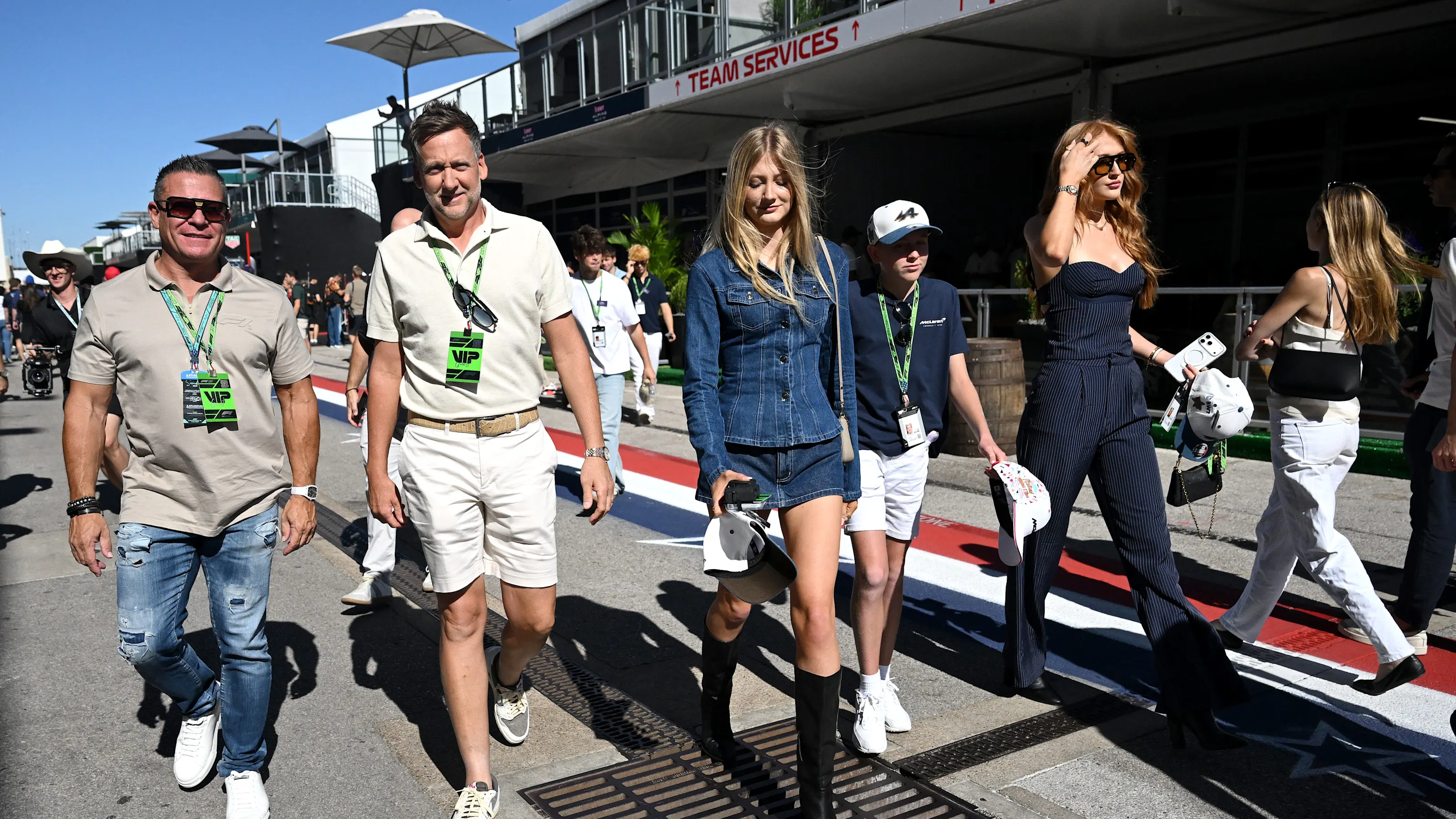 AUSTIN, TEXAS - OCTOBER 19: Ian Poulter in the Paddock prior to the F1 Grand Prix of United States
