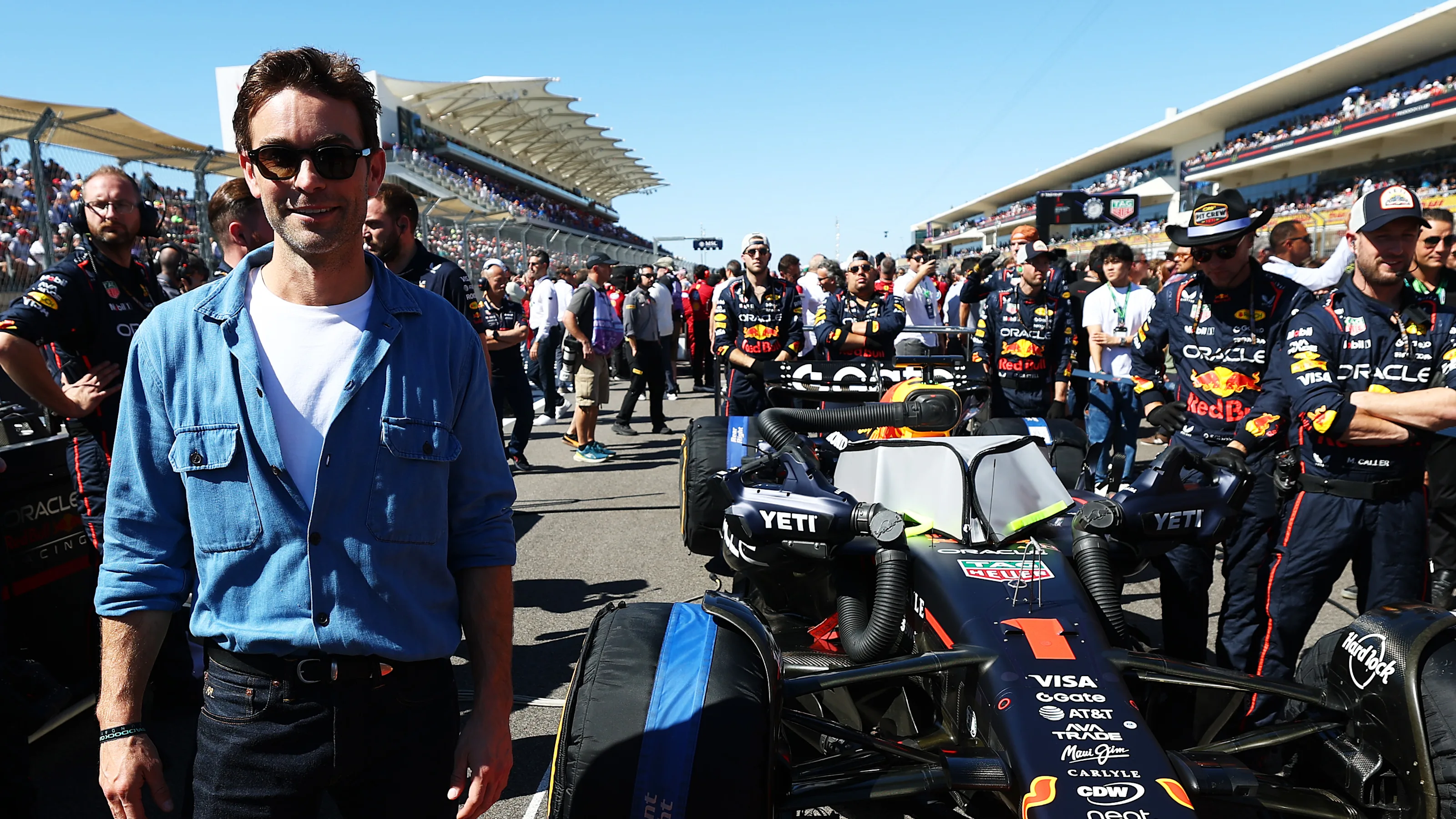 AUSTIN, TEXAS - OCTOBER 19: Chance Crawford on the grid during the F1 Grand Prix of United States