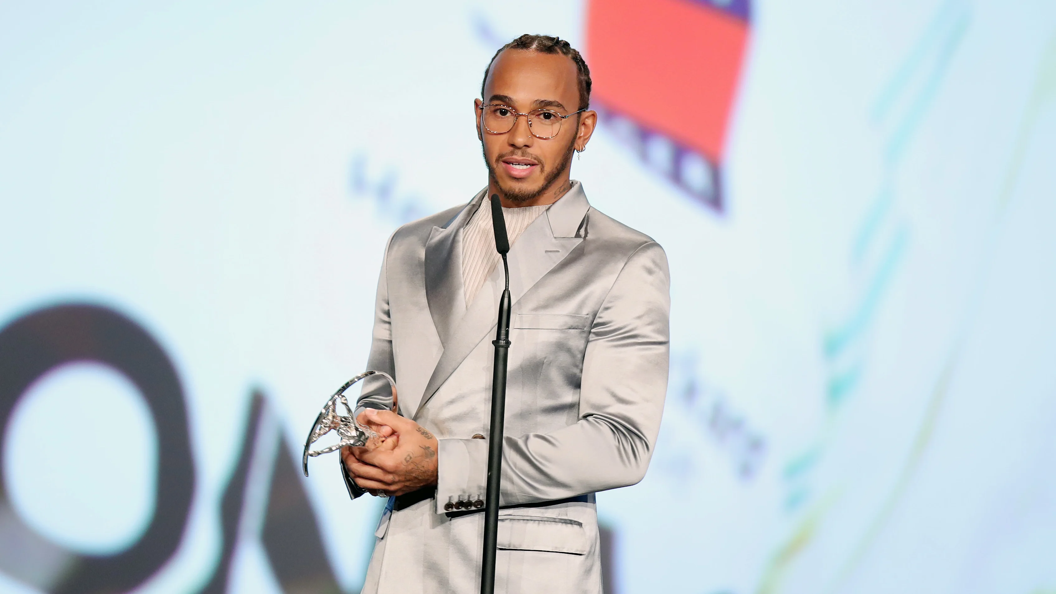 BERLIN, GERMANY - FEBRUARY 17: Laureus World Sportsman of the Year, British F1 driver Lewis
