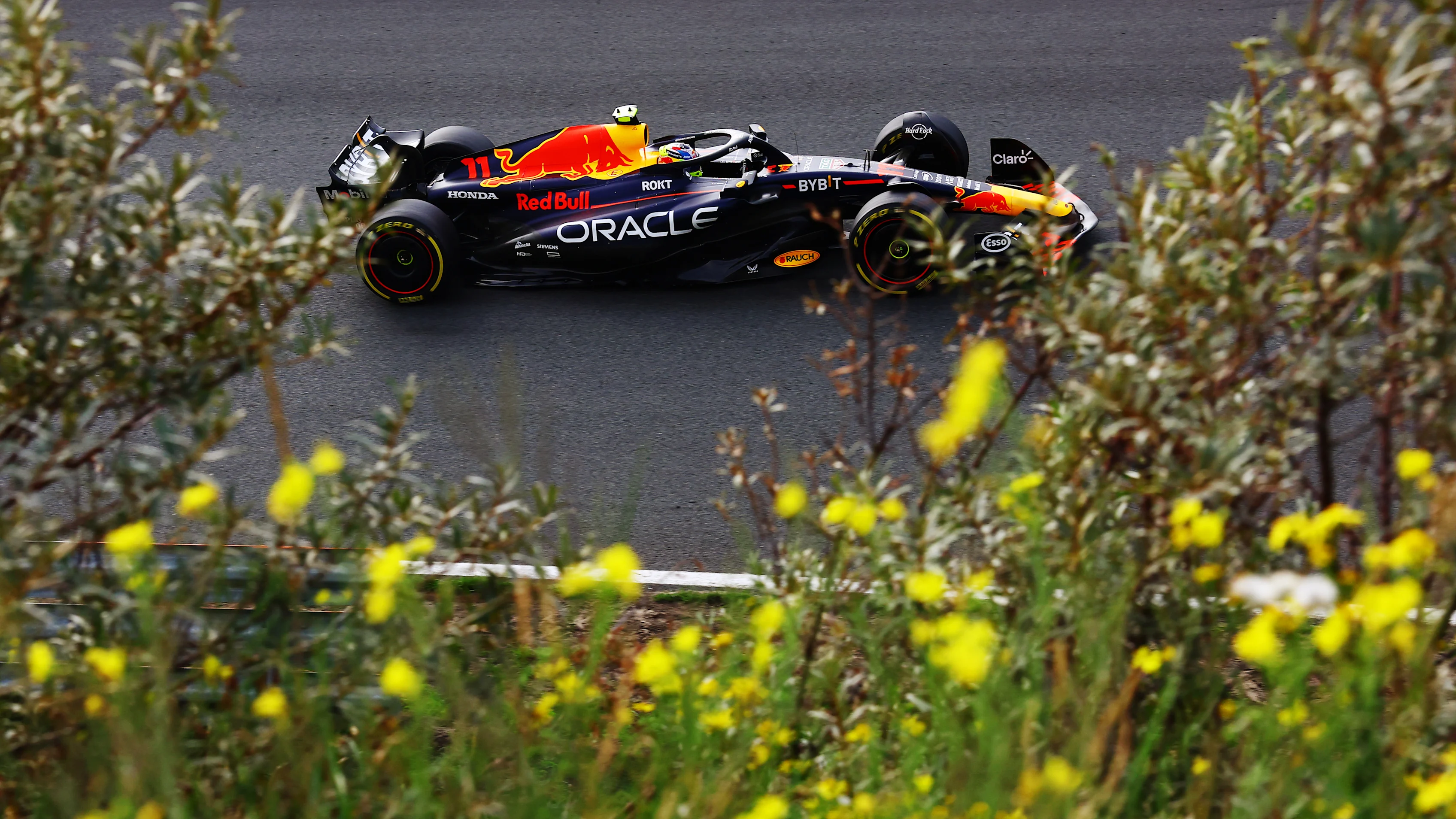 ZANDVOORT, NETHERLANDS - AUGUST 25: Sergio Perez of Mexico driving the (11) Oracle Red Bull Racing
