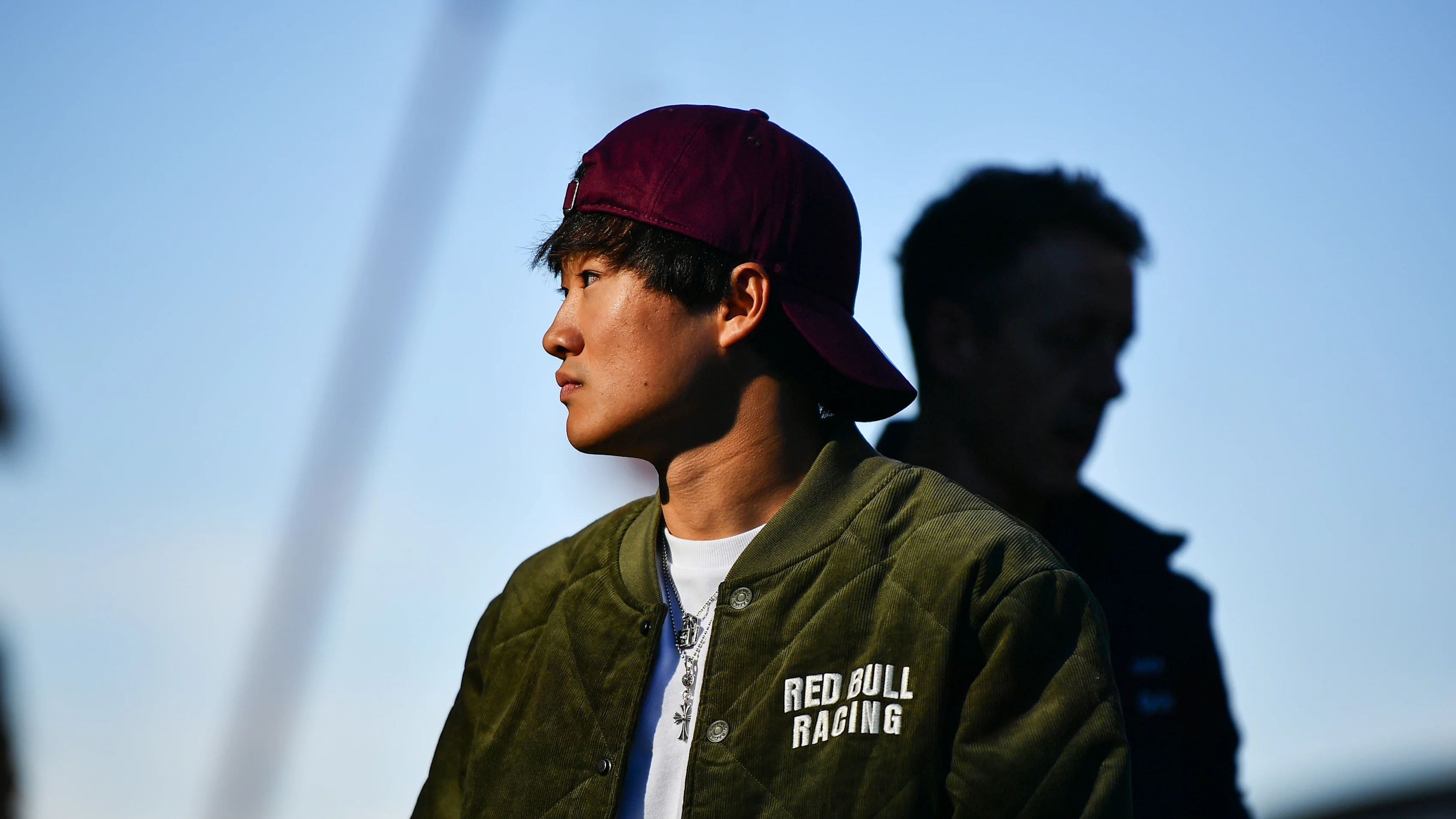 ZANDVOORT, NETHERLANDS - AUGUST 29: Yuki Tsunoda of Japan and Oracle Red Bull Racing arrives in the