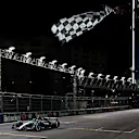 Mercedes' George Russell took to the top of the podium last year. Swipe for more images