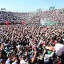 The atmosphere was electric inside the Foro Sol when celebrating Checo’s first home podium