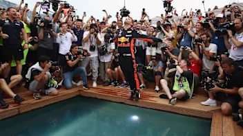 during the Monaco Formula One Grand Prix at Circuit de Monaco on May 27, 2018 in Monte-Carlo,