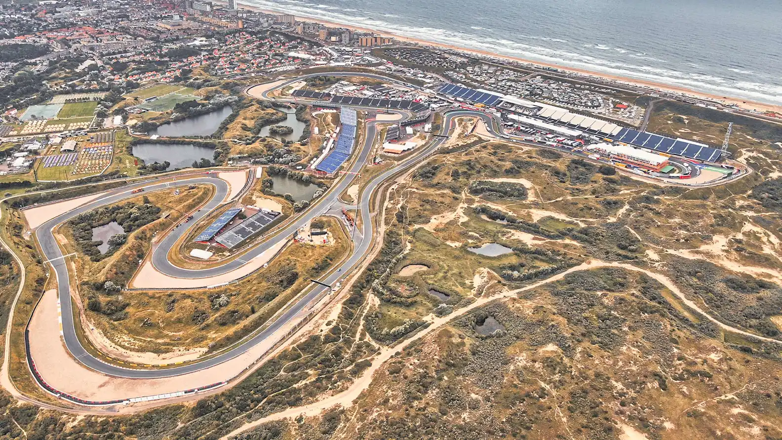 2021 Dutch Grand Prix Zandvoort aerial image - please credit Dromo Circuit Design