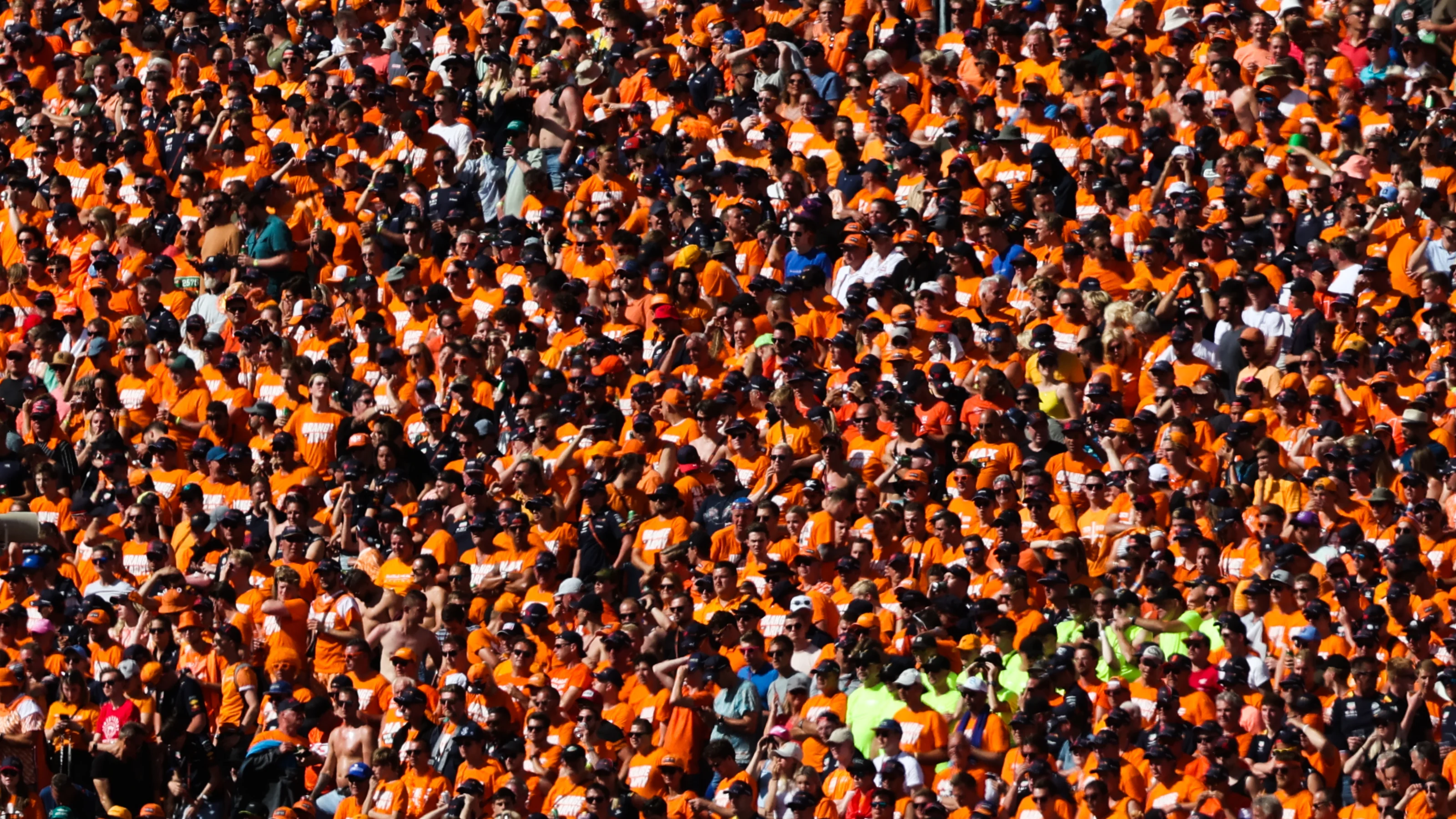 Fans during the sprint for the Formula 1 Austrian Grand Prix at Red Bull Ring in Spielberg, Austria
