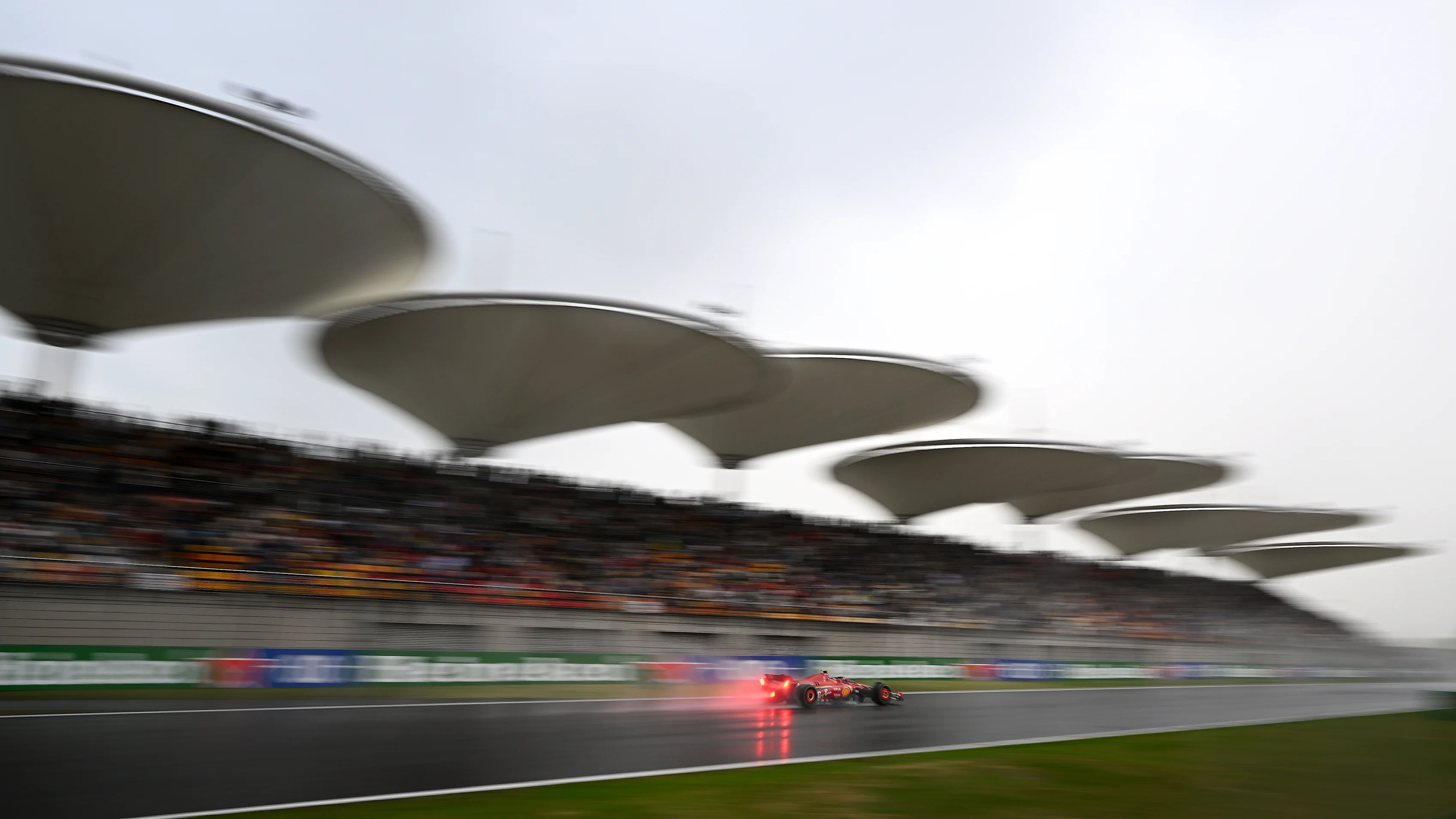 SHANGHAI, CHINA - APRIL 19: Carlos Sainz of Spain driving (55) the Ferrari SF-24 on track during