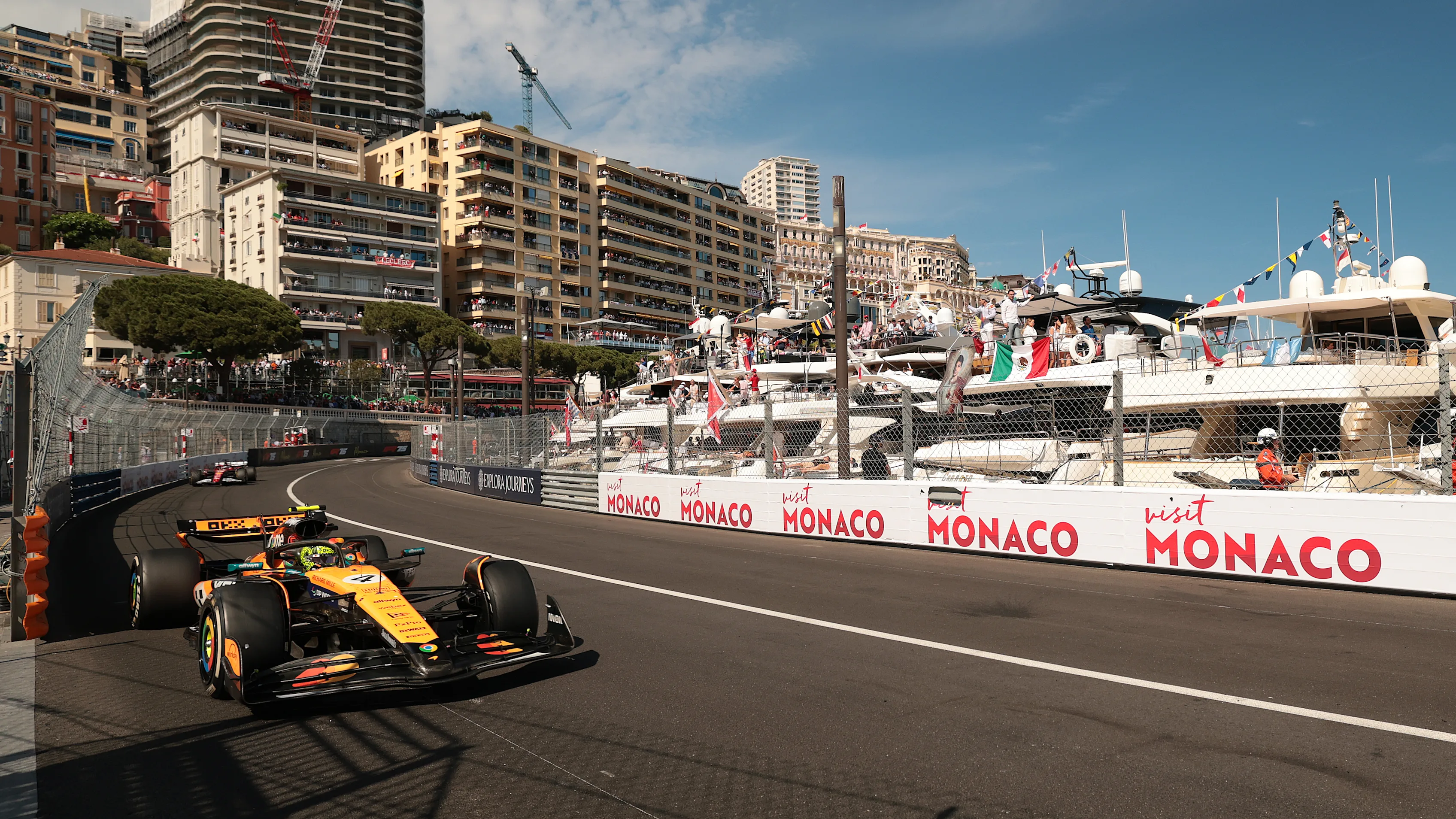 MONTE-CARLO, MONACO - MAY 25: Lando Norris of Great Britain driving the (4) McLaren MCL39 Mercedes