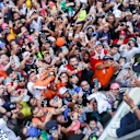 Lewis will feel lifted from this crowd no matter how he gets on in the race