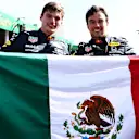 Checo shared this special moment with team mate and Grand Prix winner Max Verstappen