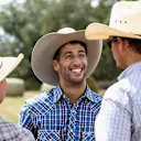 The smile says it all, completely at ease on the ranch
