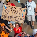  Ferrari’s four-legged duo got some love too – signs for Leclerc’s dog Leo and Hamilton’s bulldog Roscoe proved that at in Formula 1, even the drivers’ pets are part of the show