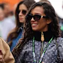 Brazilian skateboarding star Rayssa Leal takes in the atmosphere before lights out, showing her support for her home Grand Prix