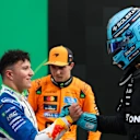 No hard feelings as fourth placed George Russell congratulated Isack Hadjar on his first podium in Formula 1