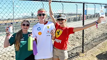AUSTIN, TEXAS - OCTOBER 18: Fans at trackside during the Sprint ahead of the F1 Grand Prix of