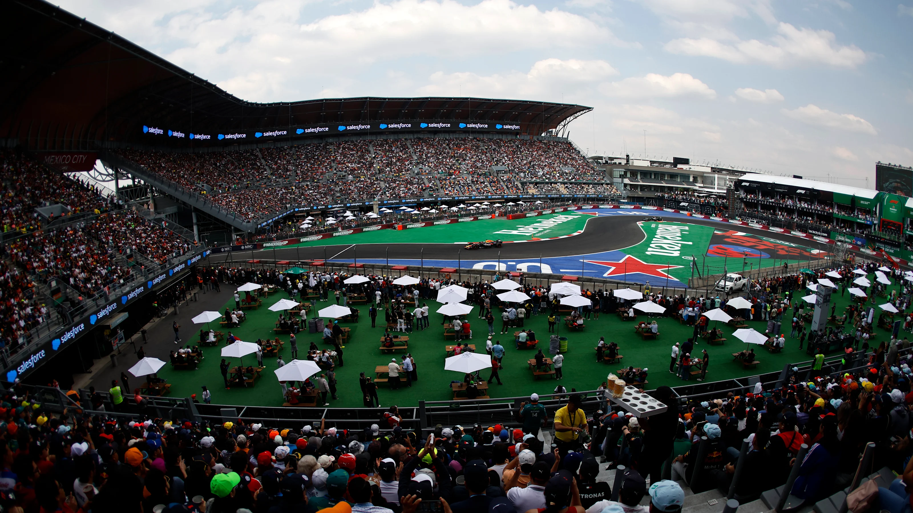 MEXICO CITY, MEXICO - OCTOBER 26: Max Verstappen of the Netherlands driving the (1) Oracle Red Bull