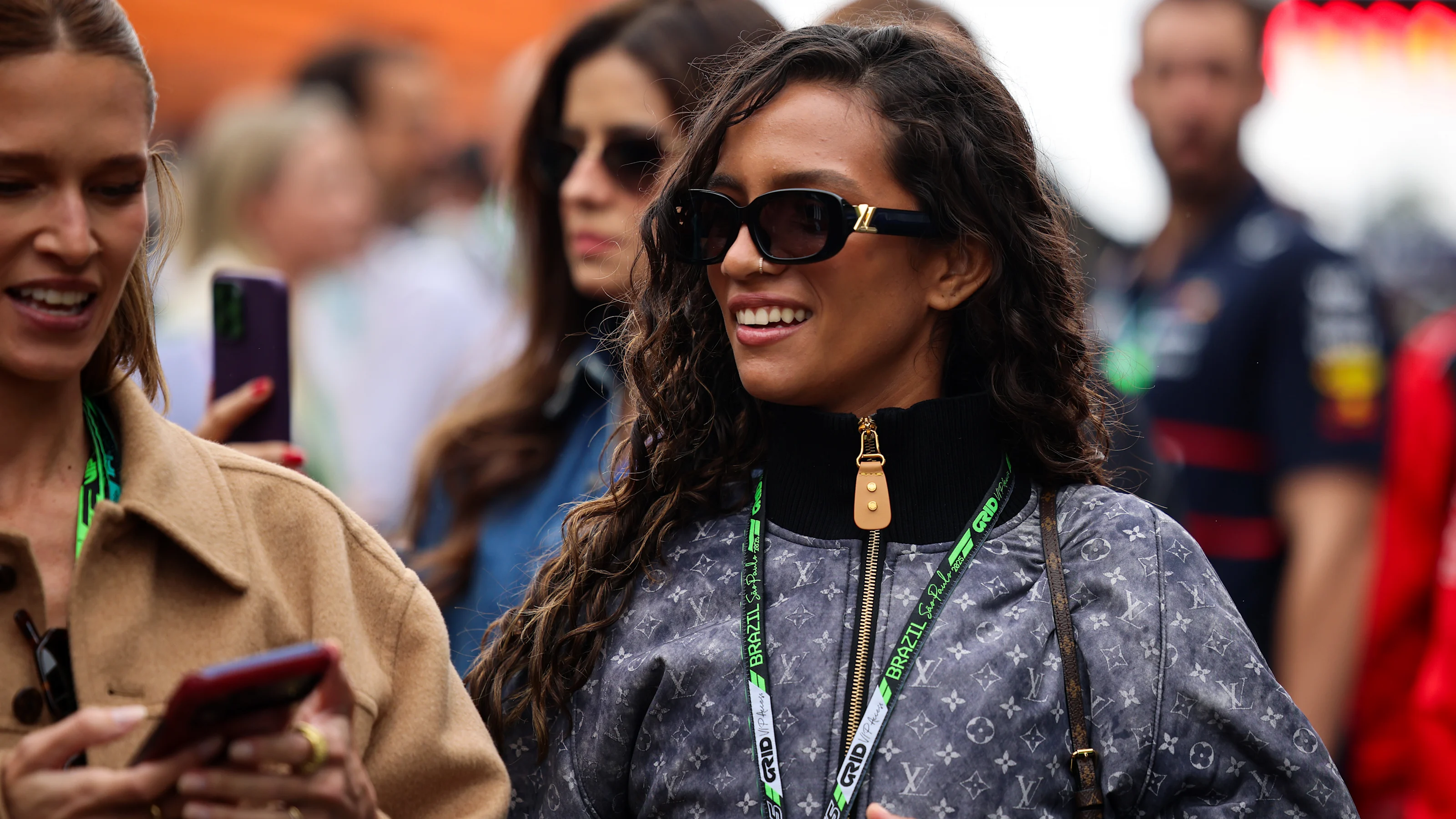 SAO PAULO, BRAZIL - NOVEMBER 09: Rayssa Leal looks on prior to the F1 Grand Prix of Brazil at