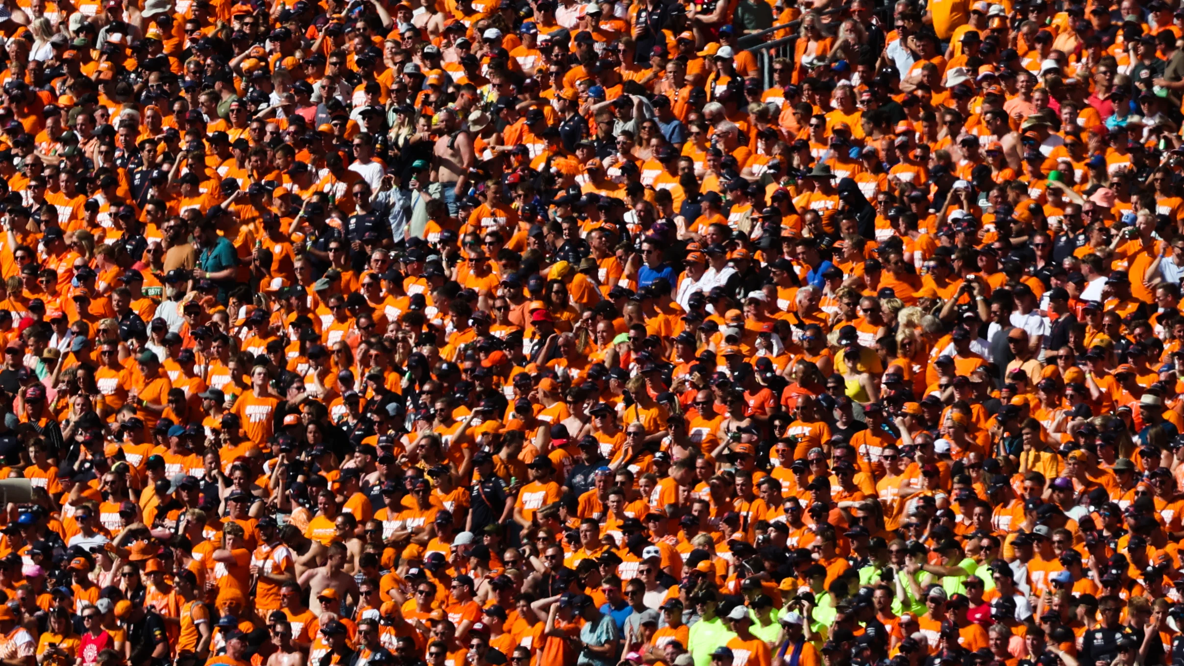 Fans during the sprint for the Formula 1 Austrian Grand Prix at Red Bull Ring in Spielberg, Austria