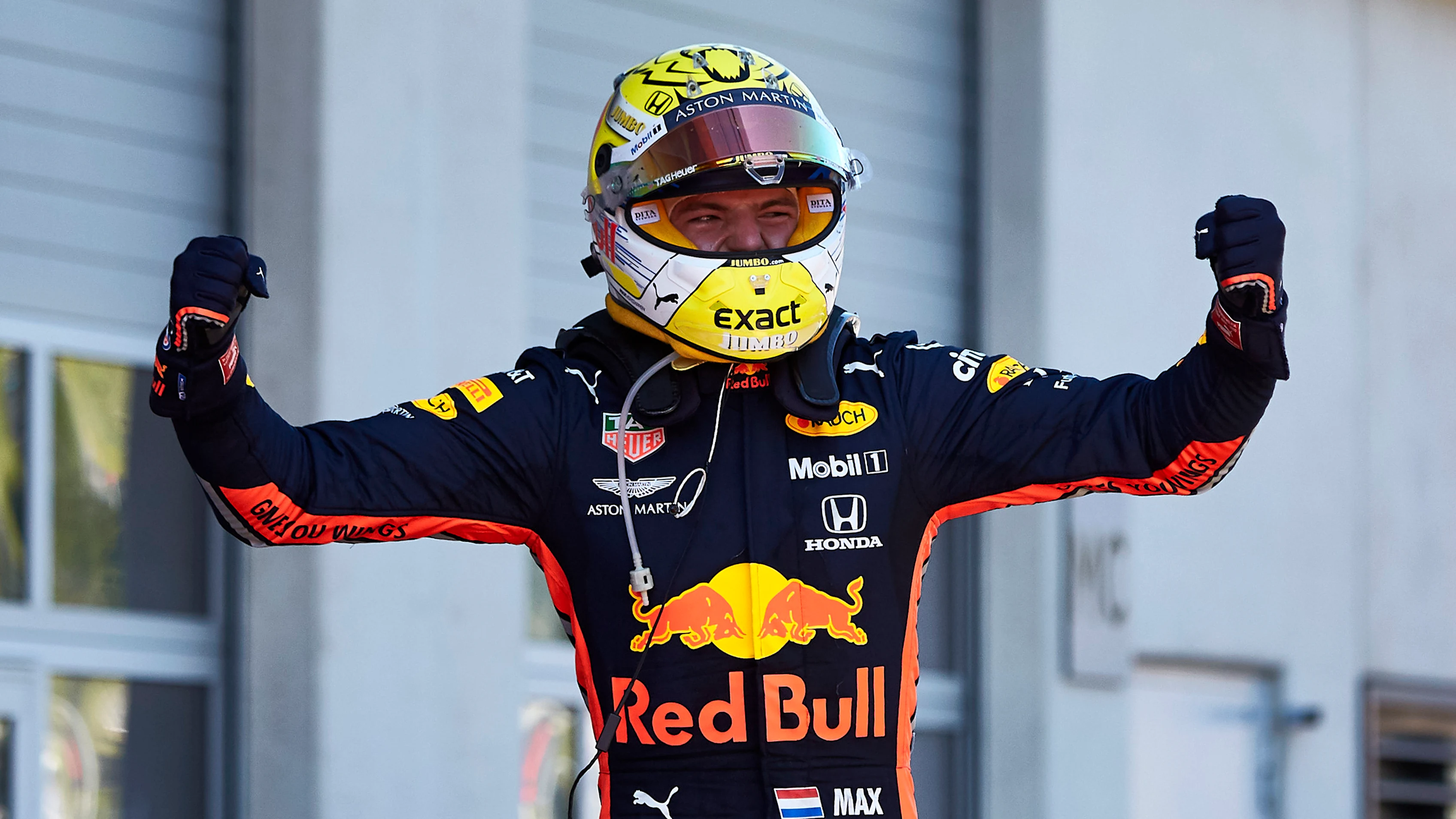 RED BULL RING, AUSTRIA - JUNE 30: Max Verstappen, Red Bull Racing, 1st position, celebrates in Parc