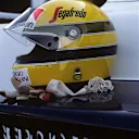 Ayrton Senna's helmet for the Toleman team