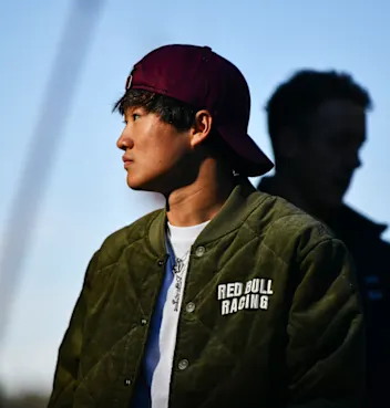ZANDVOORT, NETHERLANDS - AUGUST 29: Yuki Tsunoda of Japan and Oracle Red Bull Racing arrives in the
