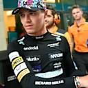 McLaren's British driver Lando Norris heads to the garage before the 2023 Miami Formula One Grand Prix at the Miami International Autodrome in Miami Gardens, Florida, on May 7, 2023. (Photo by CHANDAN KHANNA / AFP) (Photo by CHANDAN KHANNA/AFP via Getty Images)