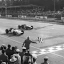 John Surtees narrowly beat Jack Brabham to the chequered flag at Monza in 1967