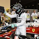 Pole sitter Nico Rosberg (GER) Mercedes AMG F1 celebrates in parc ferme. Formula One World Championship, Rd19, Abu Dhabi Grand Prix, Qualifying, Yas Marina Circuit, Abu Dhabi, UAE, Saturday, 22 November 2014