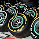 Pirelli tyres. Formula One World Championship, Rd3, Bahrain Grand Prix, Qualifying, Bahrain International Circuit, Sakhir, Bahrain, Saturday, 5 April 2014