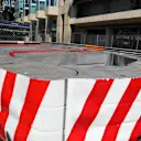 Tecpro barriers are installed at certain parts of the track, such as the chicane