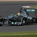 Lewis Hamilton (GBR) Mercedes AMG F1 W04 suffers a blow out. Formula One World Championship, Rd8, British Grand Prix, Race Day, Silverstone, England, Sunday, 30 June 2013 © Sutton Images. No reproduction without permission