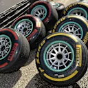 Pirelli tyres. Formula One World Championship, Rd10, German Grand Prix, Practice, Hockenheim, Germany, Friday, 18 July 2014